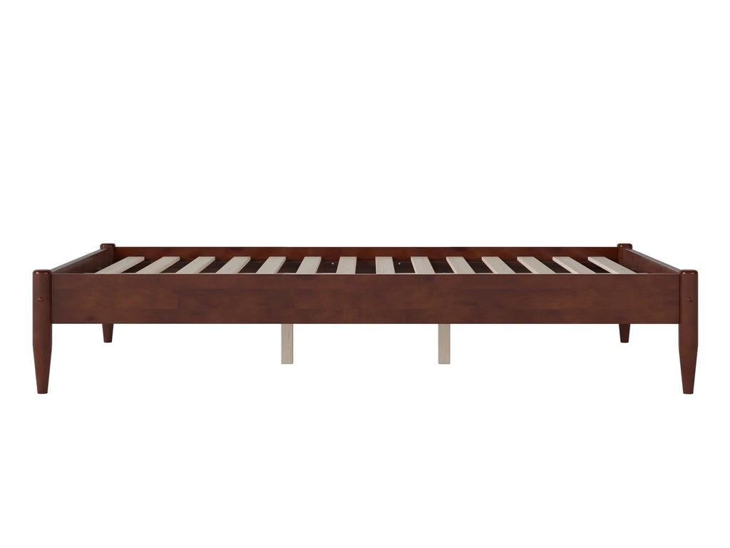 AFI Pasadena 14" Walnut Solid Wood Platform Bed, Full