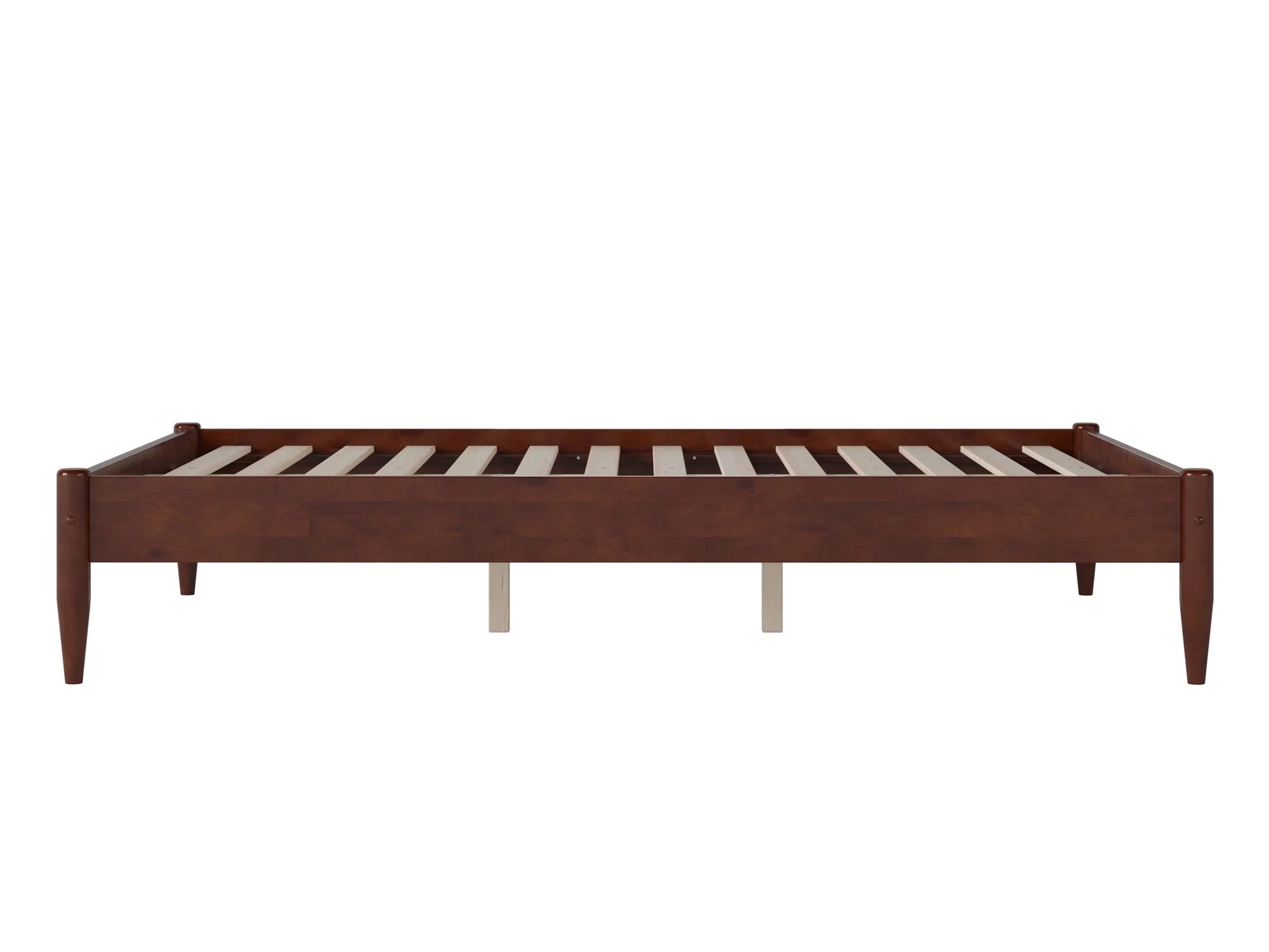 AFI Pasadena 14" Walnut Solid Wood Platform Bed, Full