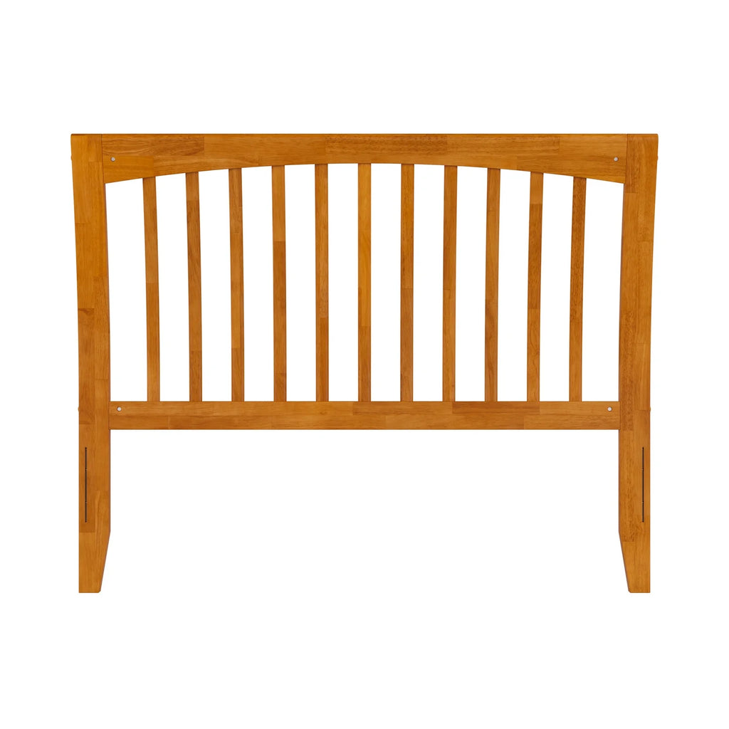AFI Orleans Full Sleigh Solid Wood Slat Headboard, Light Toffee