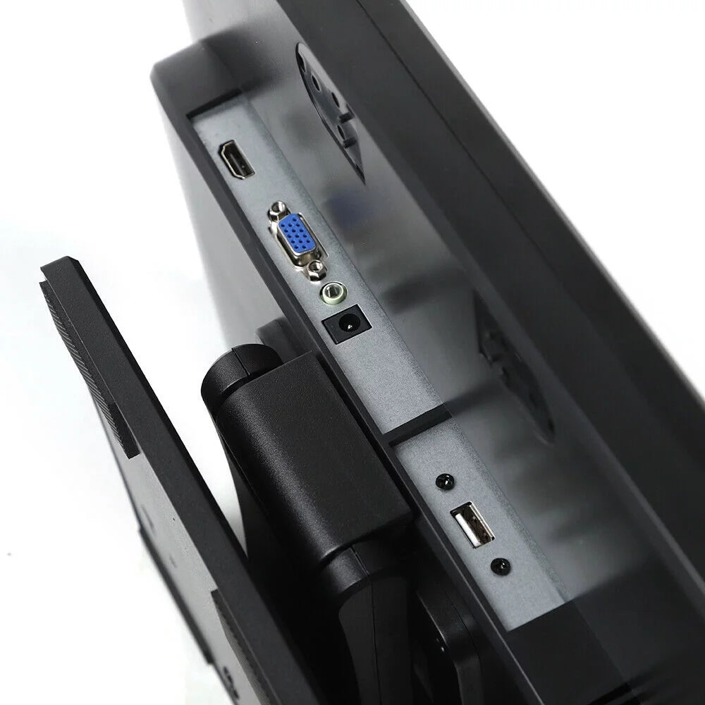 15 Inch LCD Touch Screen Monitor VGA/HDMI Stand VGA HDMI Ports w/ Power Adapter 15" Inch Commercial POS Touch Screen Monitor USB VGA HDMI for Retail Restaurant LED Display POS Monitor