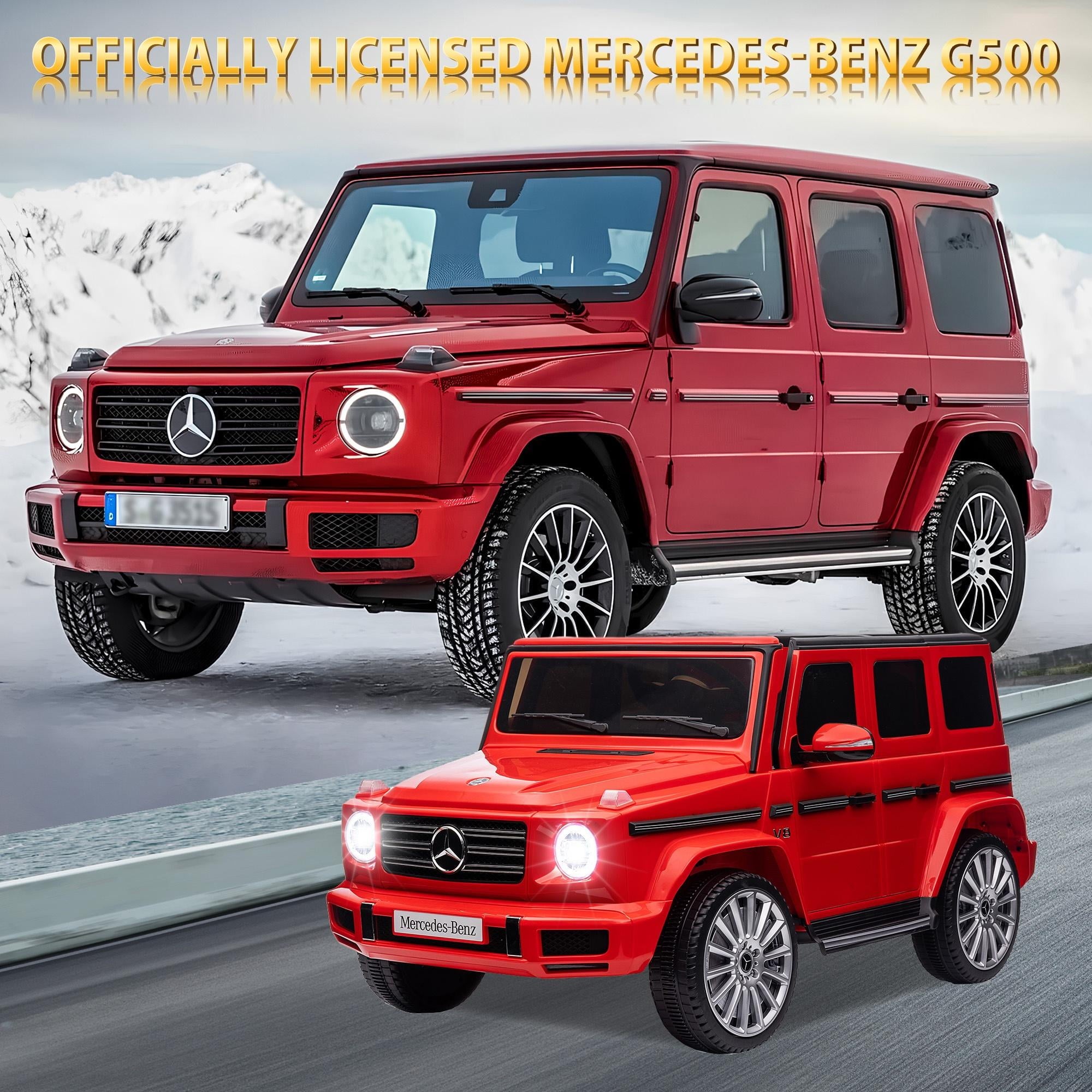 24V Ride on Car with Remote Control for Kids Mercedes Benz Ride on Car Toy for Boys and Girls 3-6 Years Old, Electric Vehicle, Bluetooth, LED Light, White