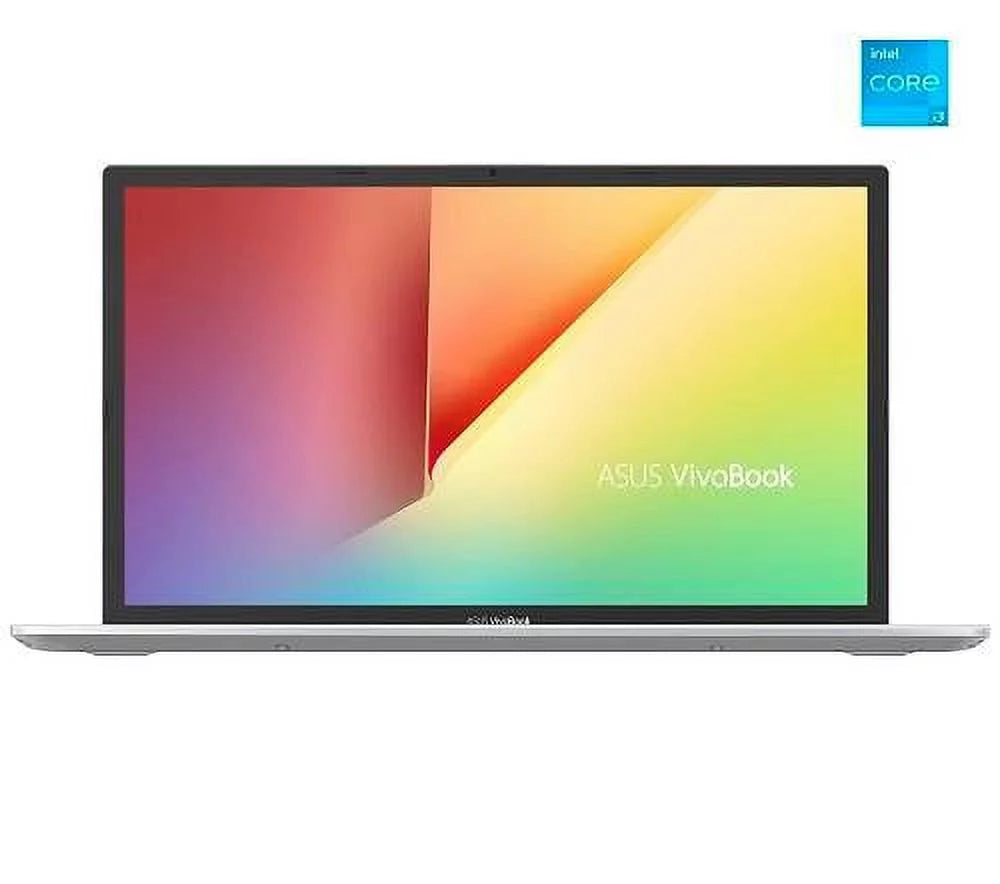 ASUS VivoBook17.3” FHD Laptop, Intel Core i3-1115G4, 8GB RAM, 256GB SSD, Transparent Silver, Windows 11 Home, K712EA-WH34