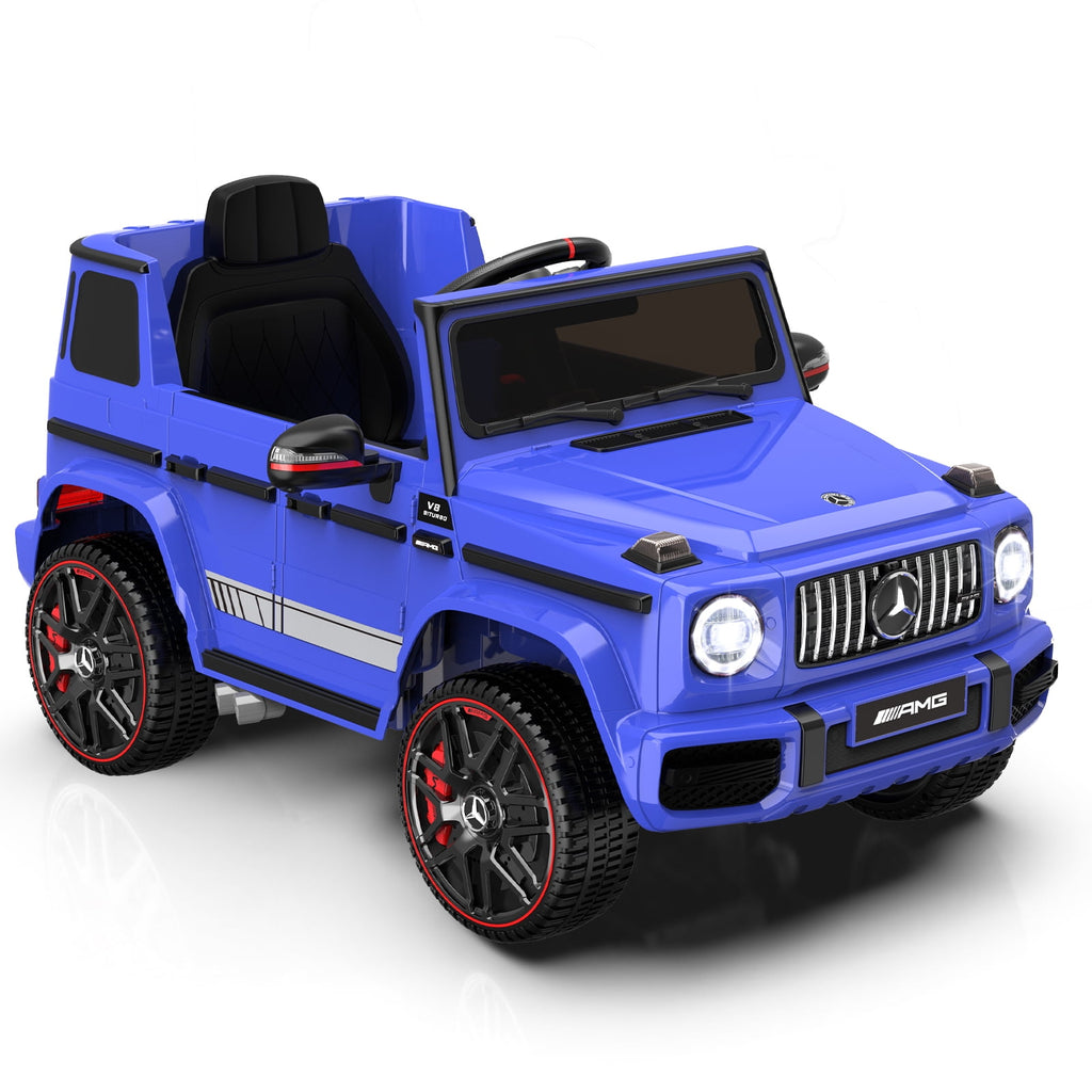 12Volt 1 Seater Mercedes-Benz G63 Licensed Powered Ride on Toy with Remote Control, Gift for Kids Aged 2~4 Years -Red
