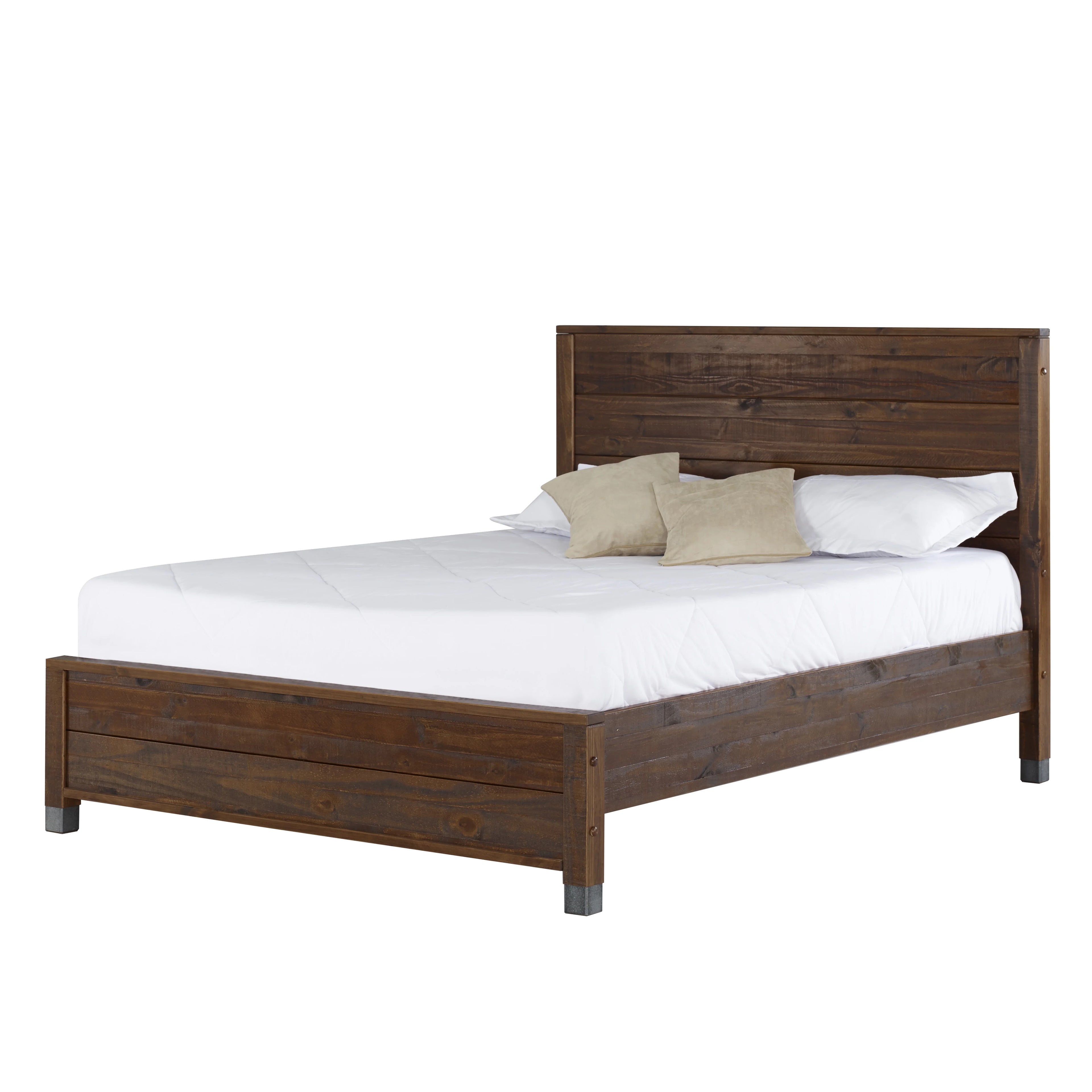 Baja Platform Bed - King Size - Walnut Finish