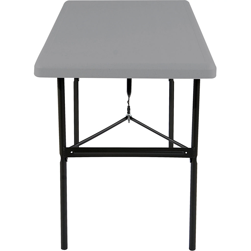 Ability One NSN6716418 7110-01-671-6418 Rectangular Blow Molded Folding Tables&#44; Charcoal - 30 x 96 x 29 in.