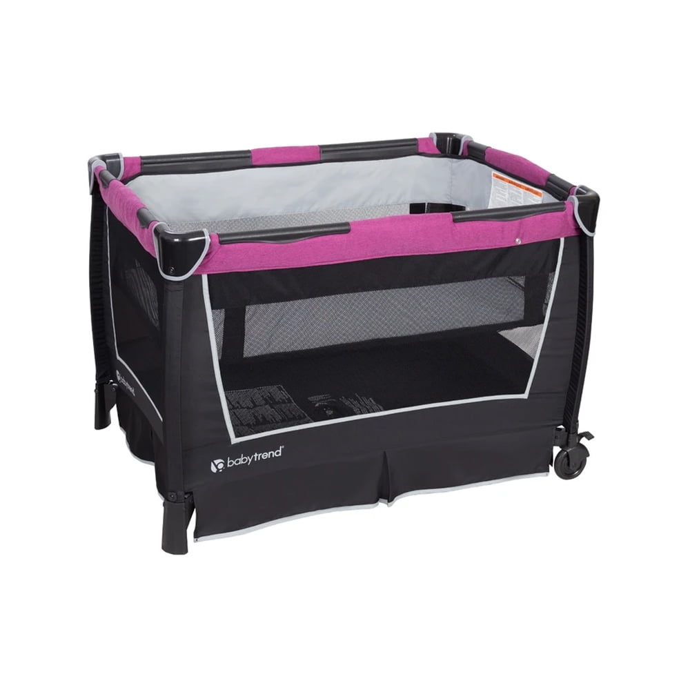 Baby Trend Simply Smart Nursery Center Playard with Bassinet and Travel Bag - Whisper Grey