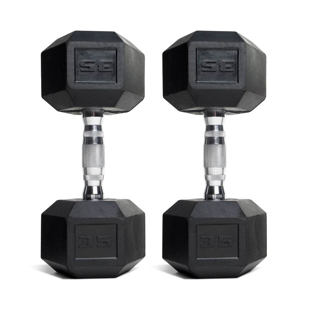 35lb Coated Dumbbell, Pair