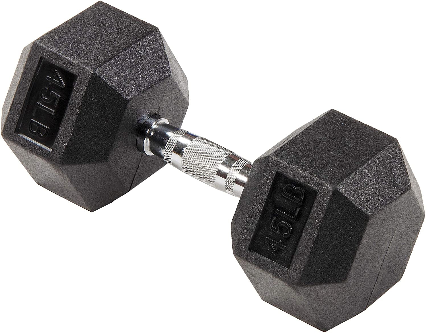 BalanceFrom Rubber Encased Hex Dumbbells, 20 Lbs. Pair