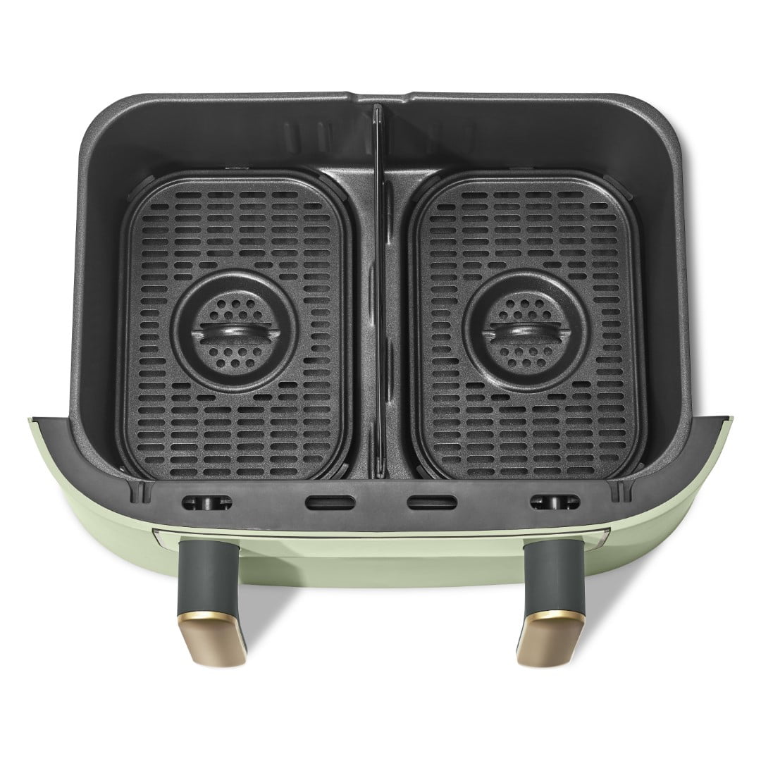 Beautiful 9 QT TriZone Air Fryer, White Icing by Drew Barrymore