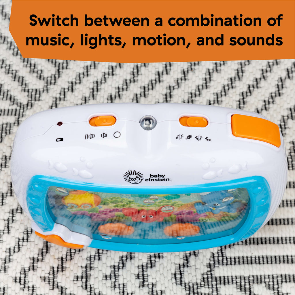 Baby Einstein Sea Dreams Soother Baby Sleep Sound Machine with Remote, Multicolor