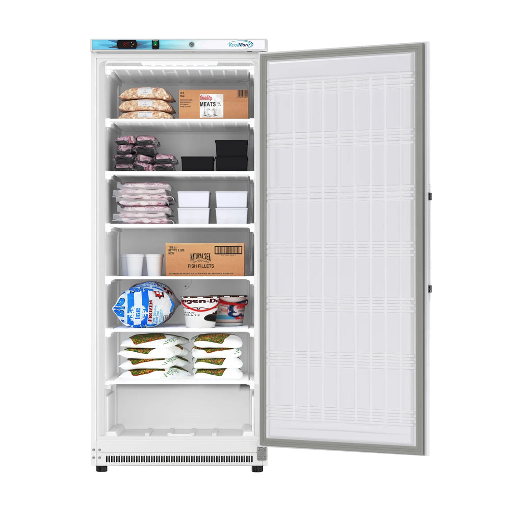 21 Cu. ft. Commercial Reach-in Freezer in White Manual Defrost (KM-FMD20WH)
