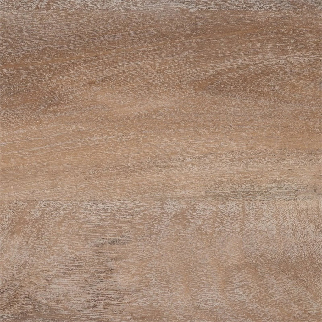 Beaumont Lane 3-Drawer Transitional Wood Campaign Chest in Natural/Dark Bronze