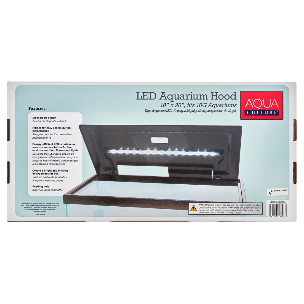Aqua Culture LED 10 Gallon Fish Tank Hood