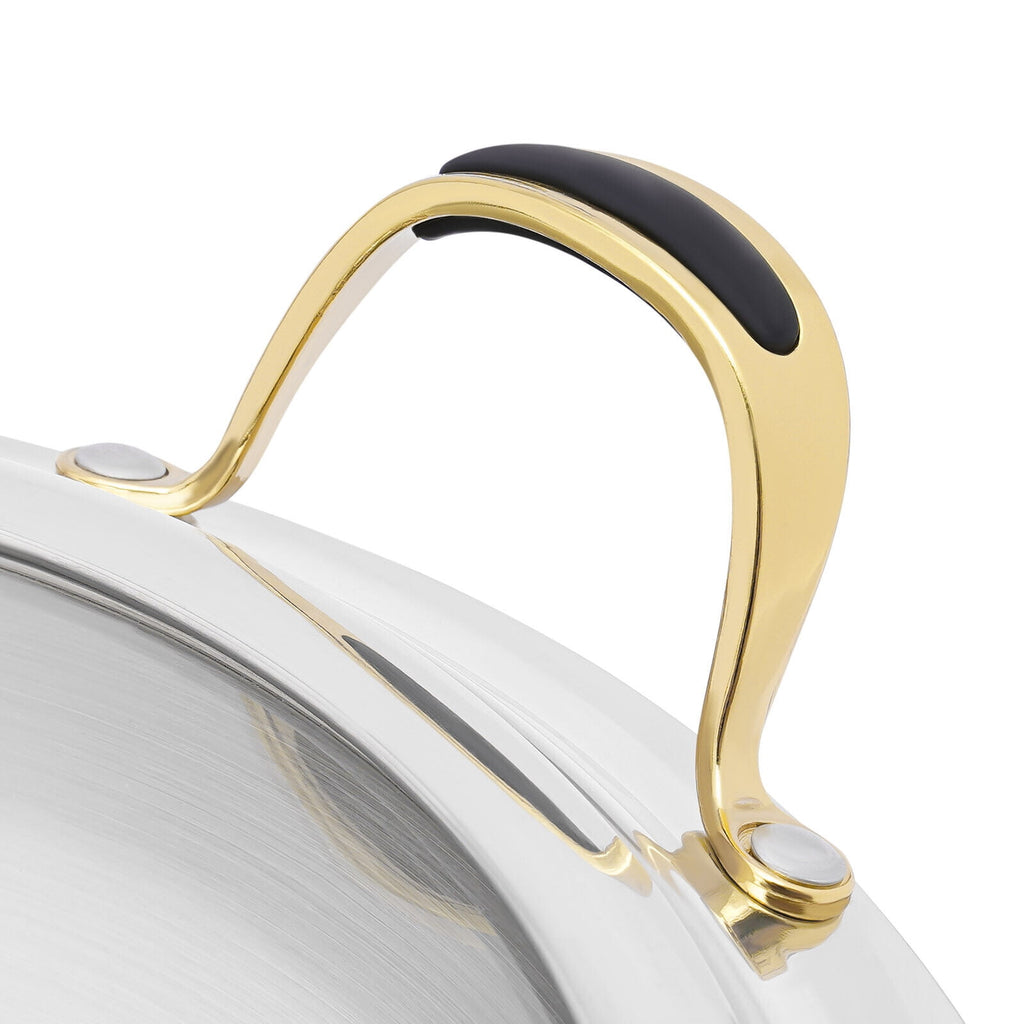 2L / 2.11qt Stainless Steel Chafing Dish Buffet Chafer Food Warmer with Fuel Holder for Family Gatherings, Dormitories, Banquets