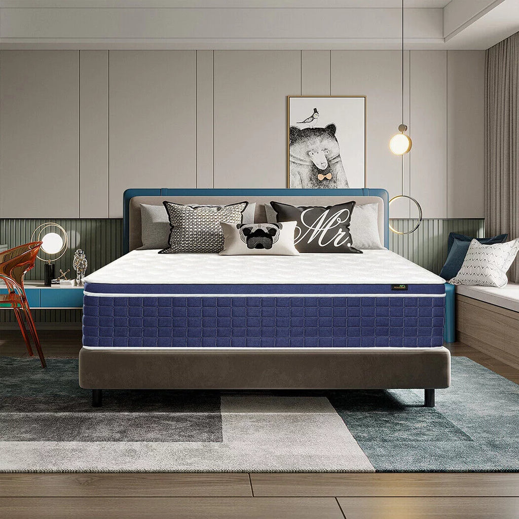 AICEHOME 14 inch Gel Memory Foam Hybrid Mattress Pocket Spring in a Box Medium Firm,King Mattress