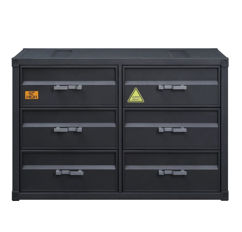 Acme Furniture Cargo Dresser in Gunmetal Finish