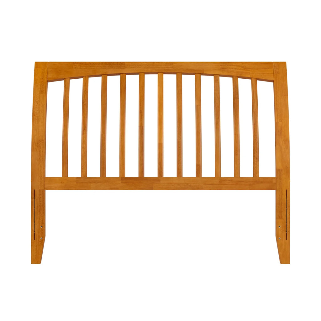 AFI Orleans Full Sleigh Solid Wood Slat Headboard, Light Toffee