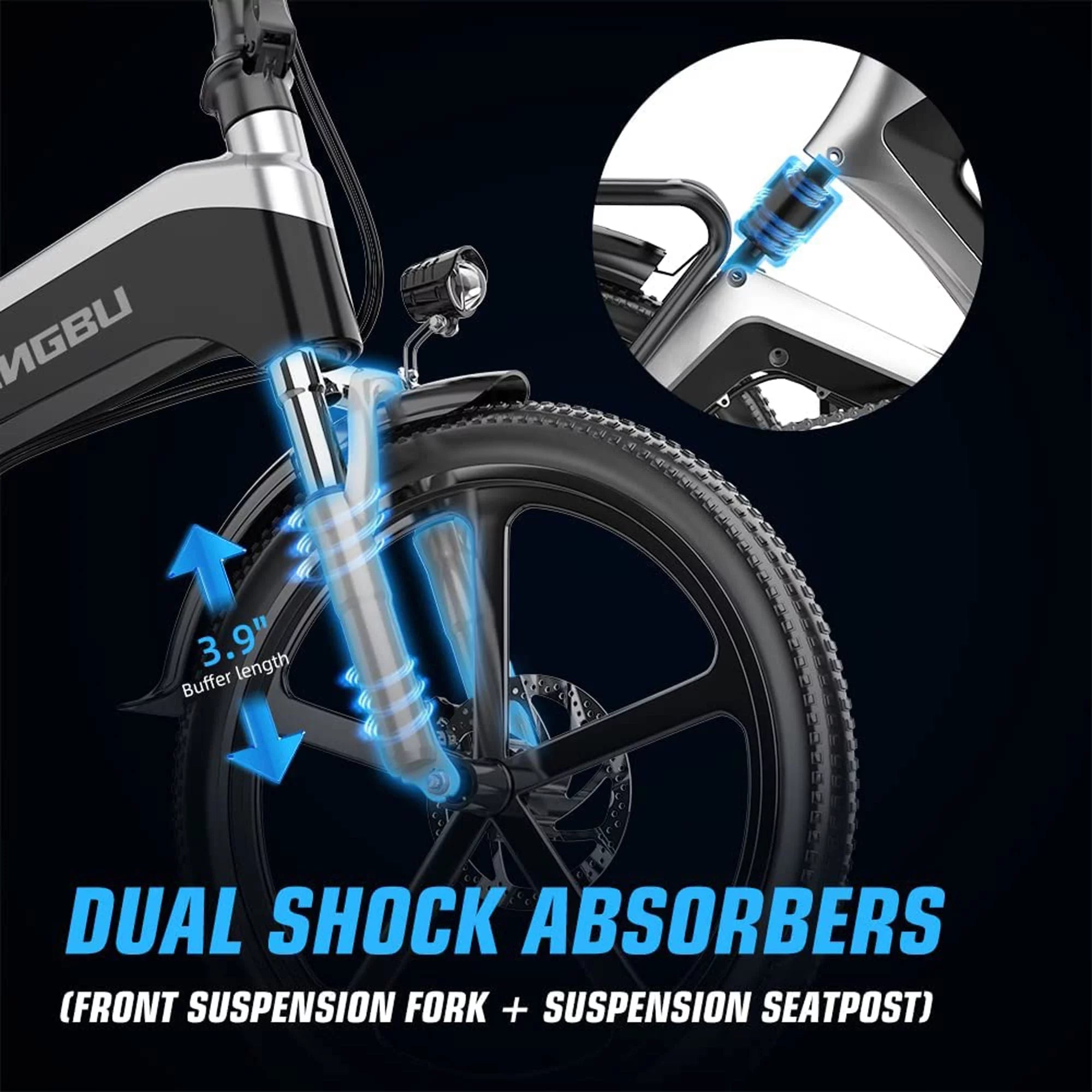 20'K6 Electric Bike for Adults,Ebike with 500W Motor 48V 10AH/12.8Ah Battery, E Bikes Shimano 7-Speed and Dual Shock Absorber Folding Electric Road Bicycle for Urban Commuting