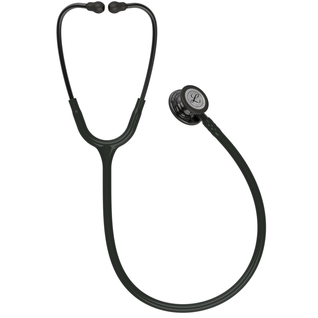 3M Littmann Classic III Stethoscope, Smoke-Finish, Black Tube, 27 inch, 5811