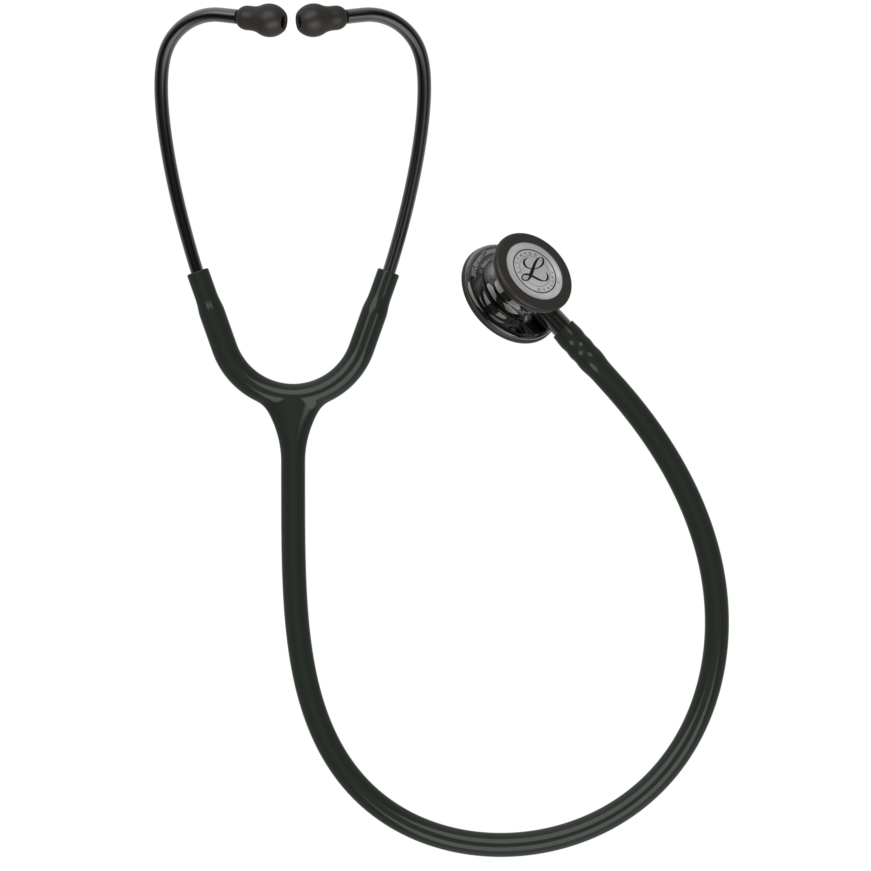 3M Littmann Classic III Stethoscope, Smoke-Finish, Black Tube, 27 inch, 5811