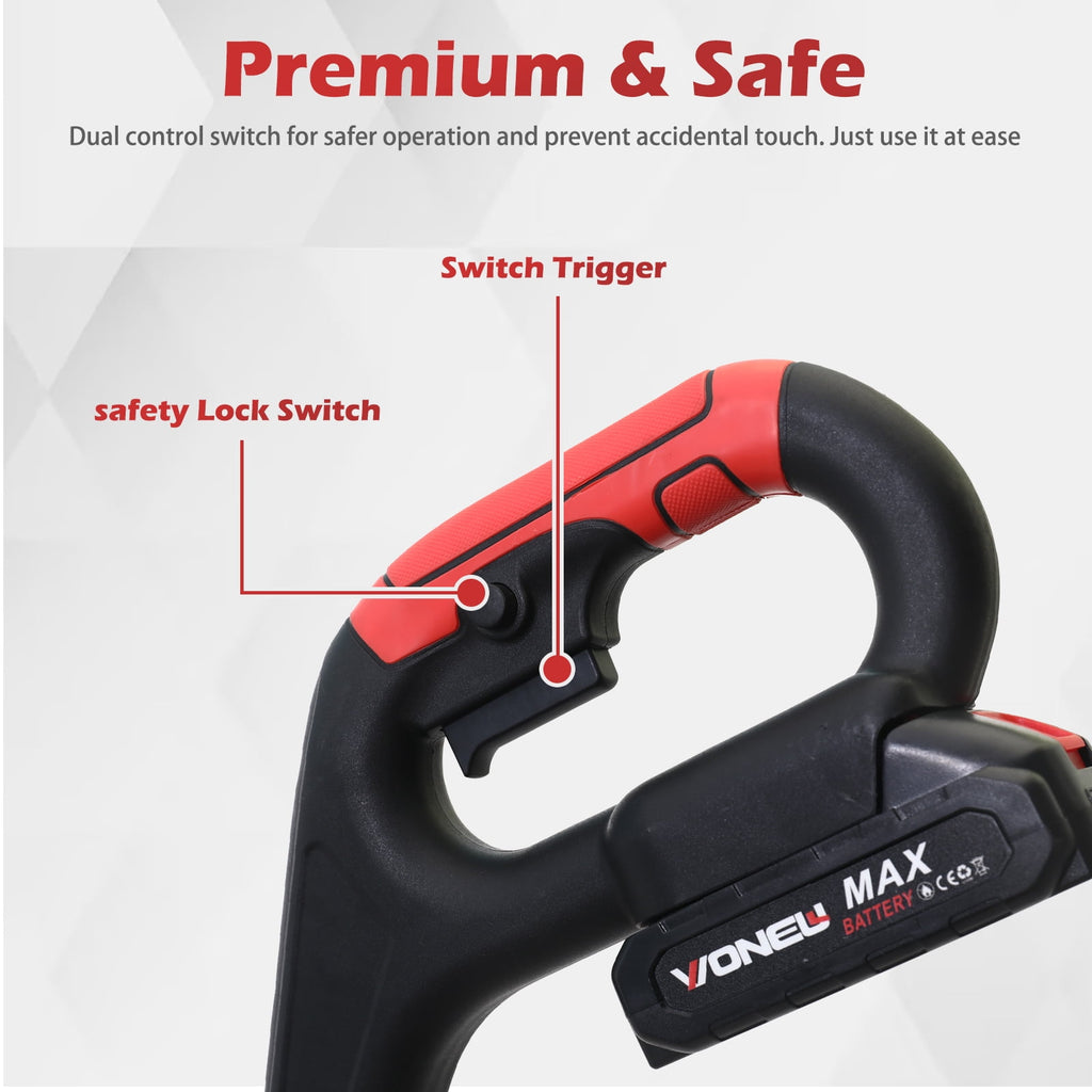 24V 800W Electric Grass Trimmer Cordless With Brushless Electric Machine, Battery Weed Eater, Electric Weed Wacker, Lawn Mower Cordless Pruning Cutter Weed Wacker Garden Trimming Tool