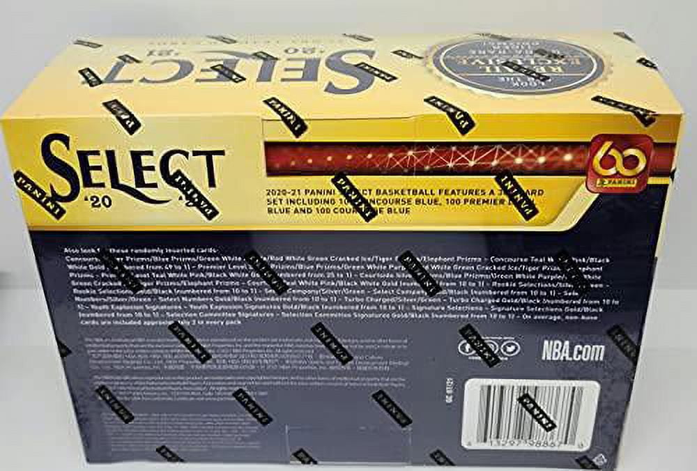 2020-21 Panini Select NBA Basketball Trading Cards Mega Box- Exclusive Cracked Ice Prizms | 32 Cards
