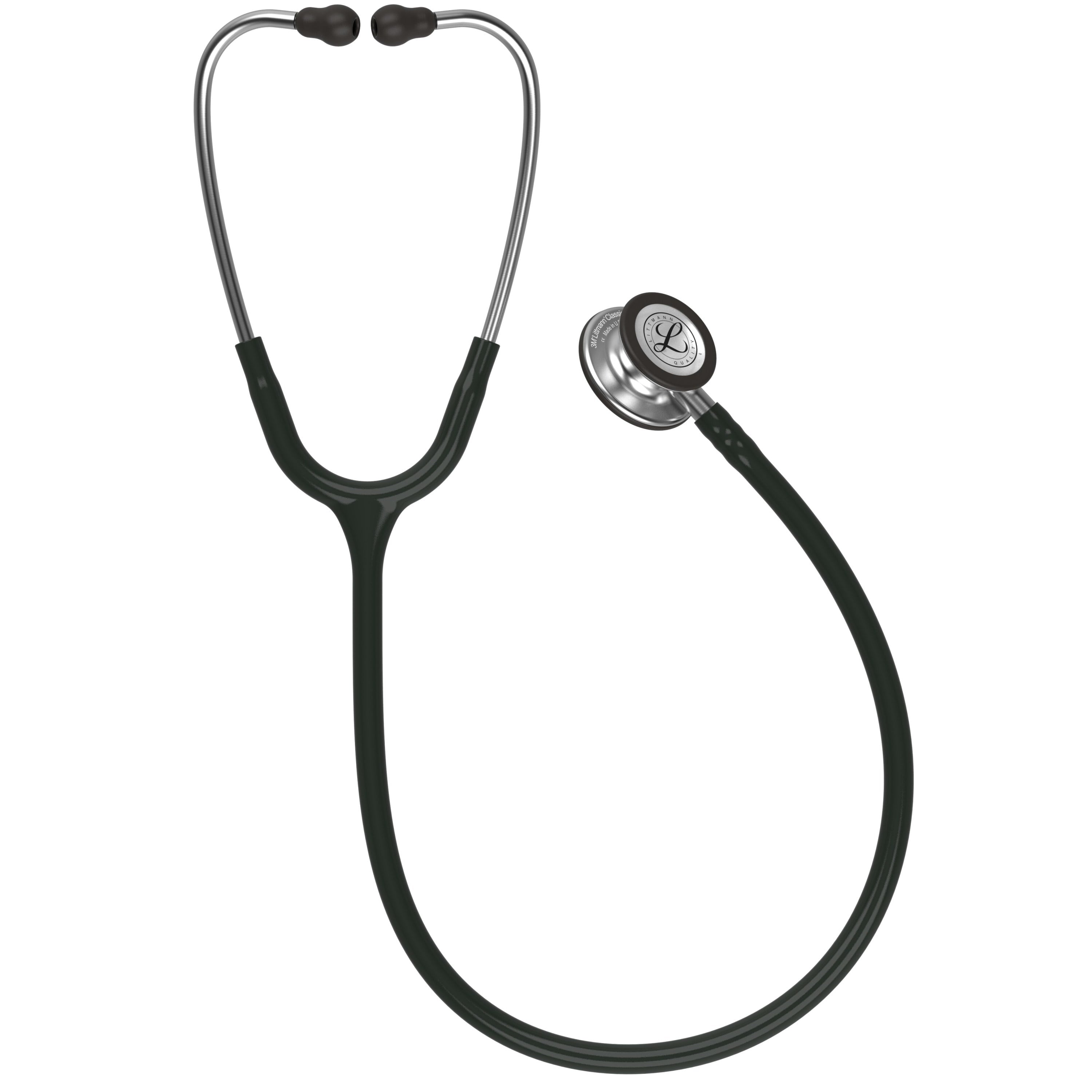 3M Littmann Classic III Stethoscope, Smoke-Finish, Black Tube, 27 inch, 5811