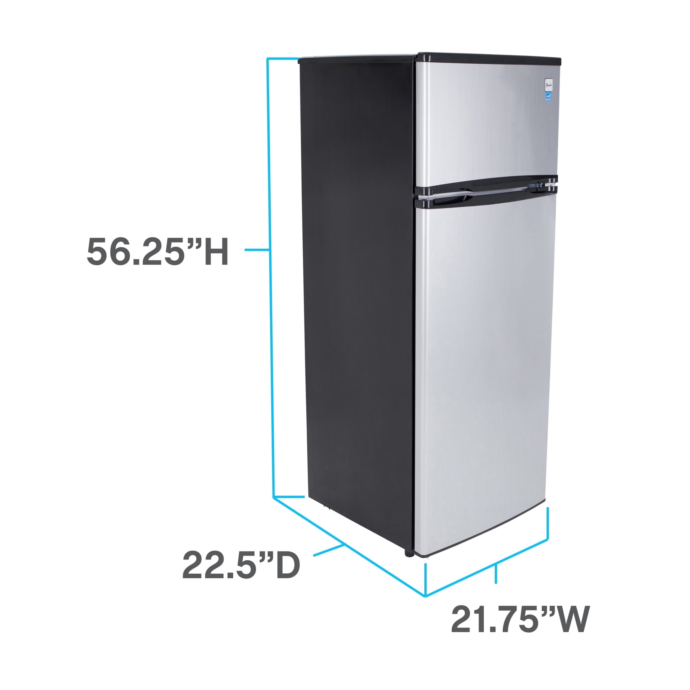 Avanti 7.3 Cu. Ft. Top Freezer Refrigerator - Stainless Steel