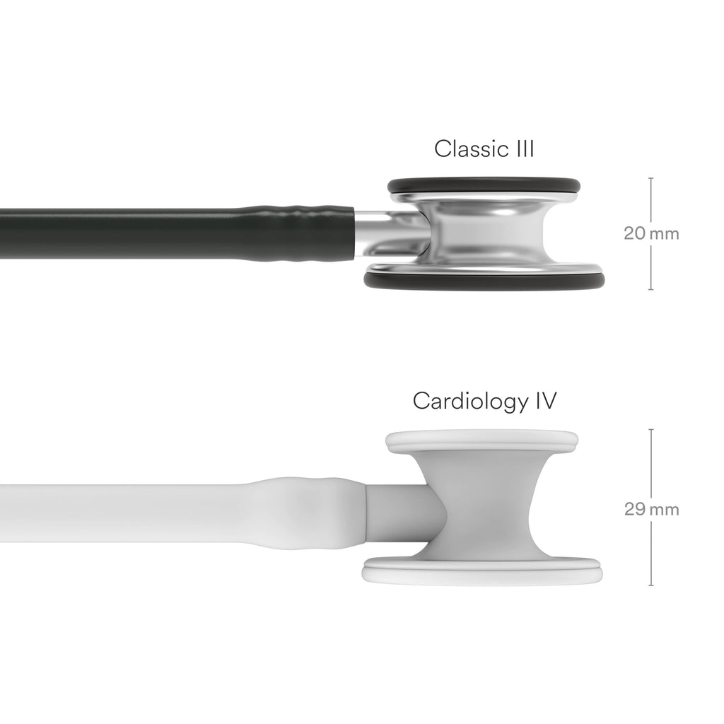 3M Littmann Classic III Stethoscope, Smoke-Finish, Black Tube, 27 inch, 5811
