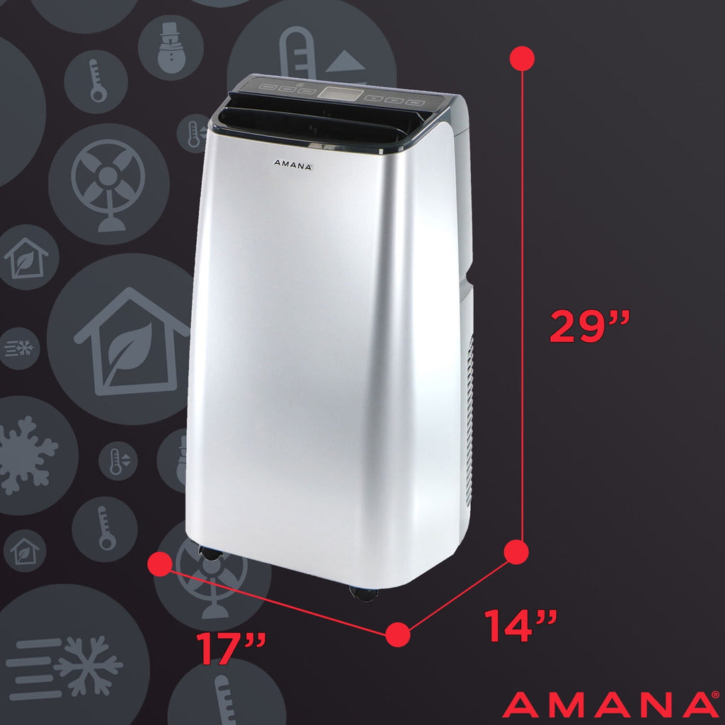 Amana 12,000 BTU, Portable Air Conditioner with Remote Control in Gold/Black for Rooms up to 500 -Sq. ft.