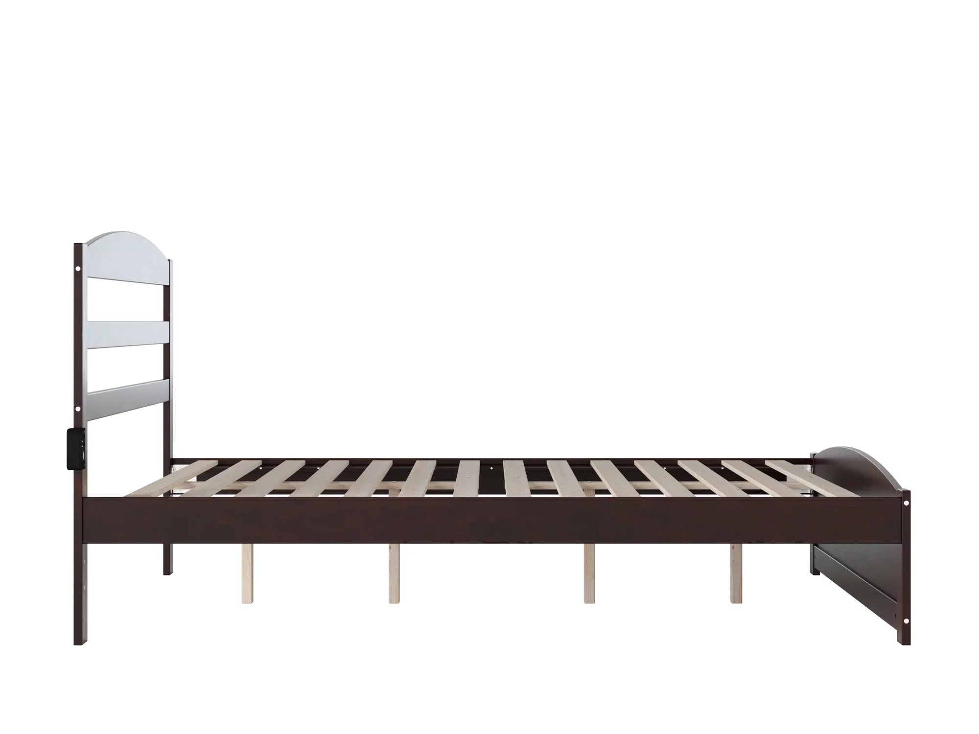 AFI Warren 14" Queen Wood Platform Bed Frame with Headboard and Footboard, Espresso