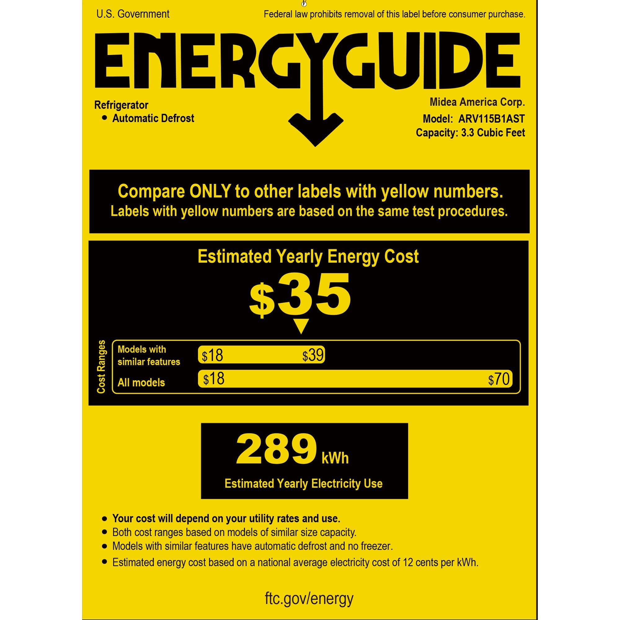 Arctic King 115-Can Beverage Fridge & Cooler, Stainless Steel Look, ARV115B1AST