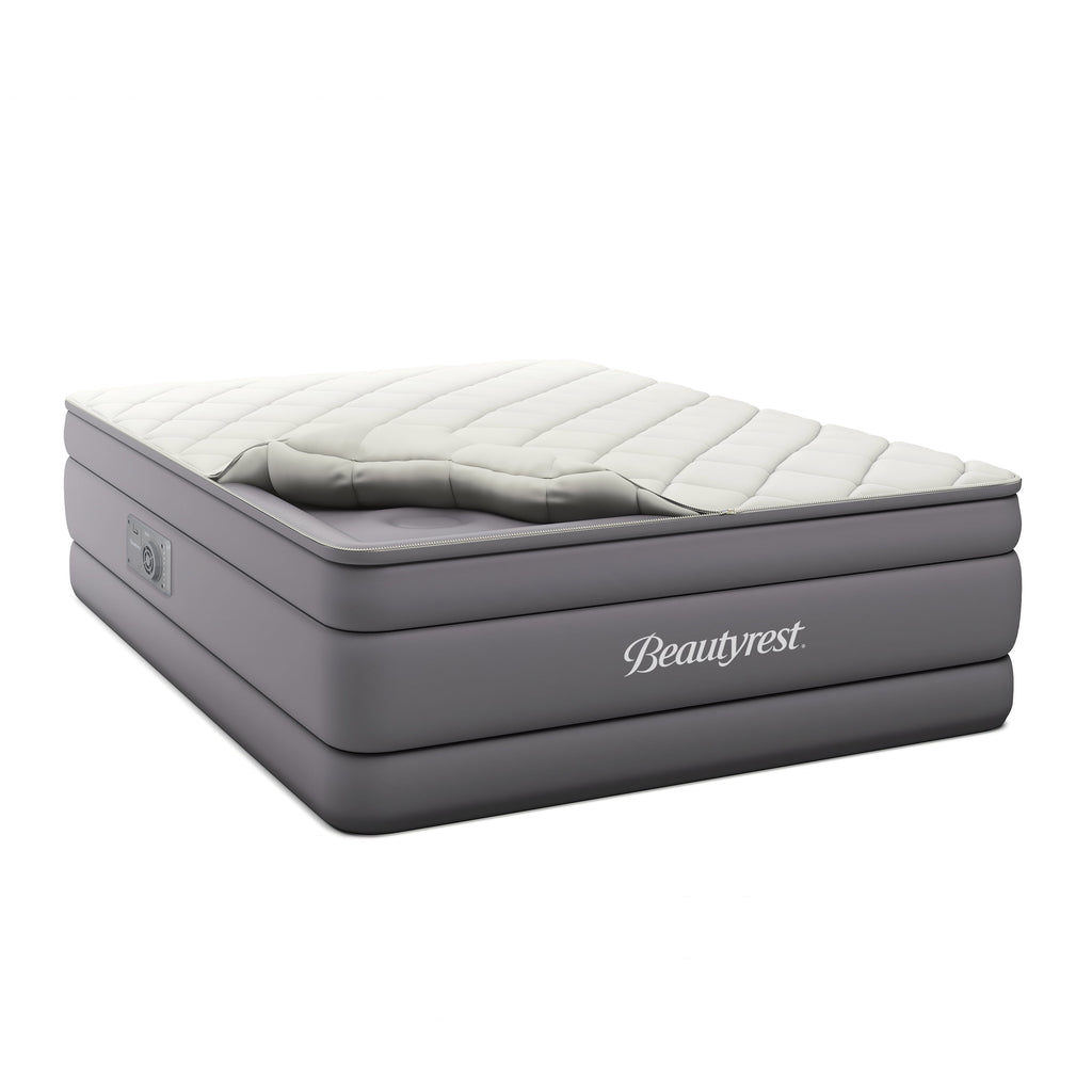 Beautyrest 20" Cushion Aire Quilted Pillow Top Air Bed Mattress with Built-in Pump Queen