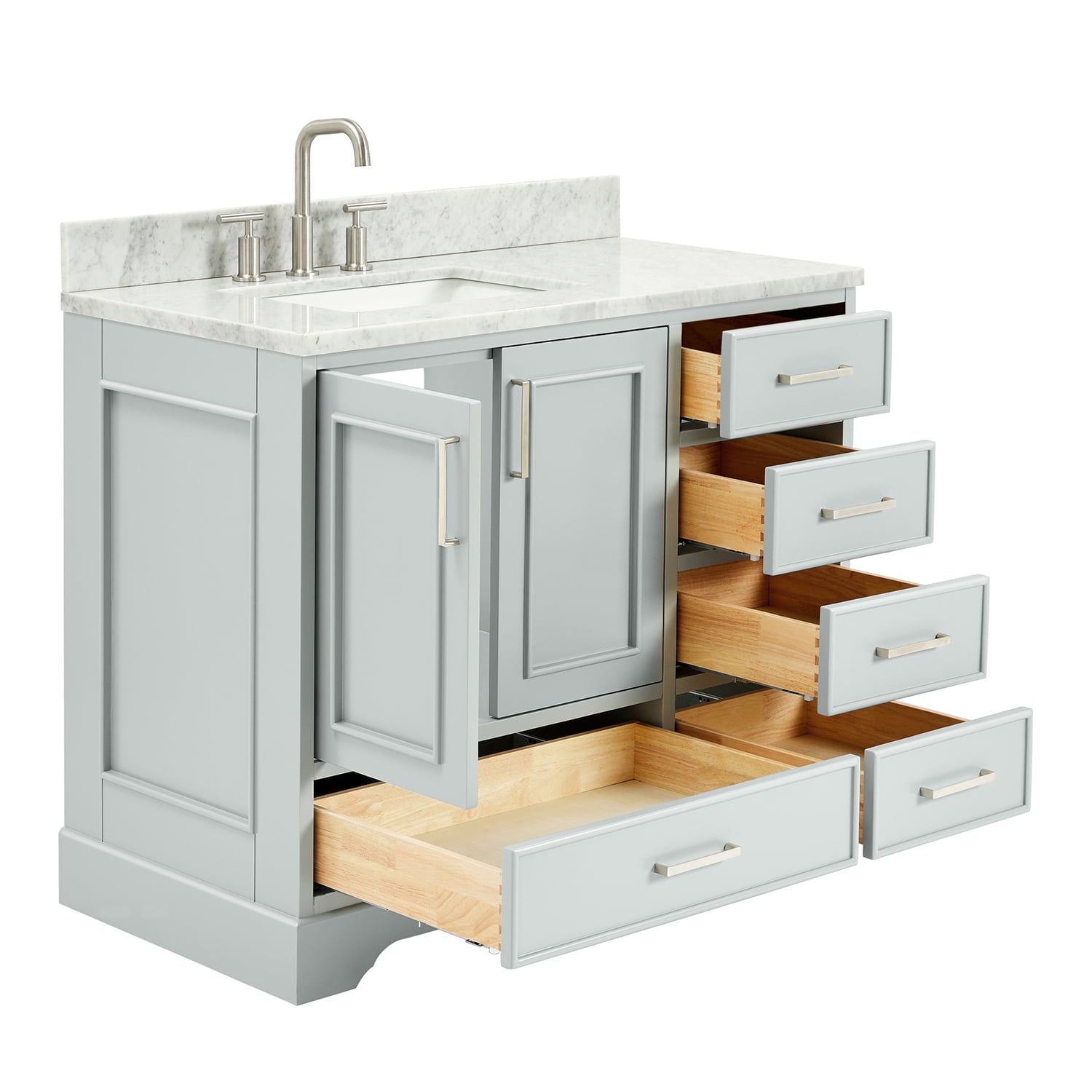 Ariel M043slcw2rvo Stafford 43" Free Standing Single Basin Vanity Set - Grey