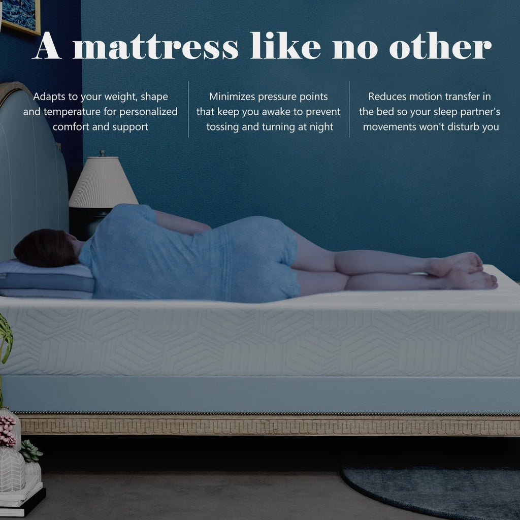 8 inches Memory Foam Mattress,Full Mattress Bed in a Box Medium Firm, Made in USA