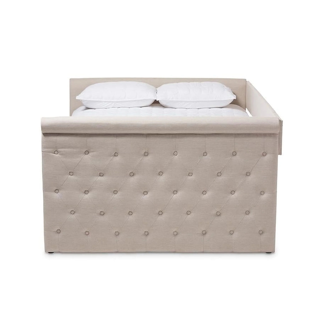 Baxton Studio Amaya Modern and Contemporary Fabric Upholstered Daybed