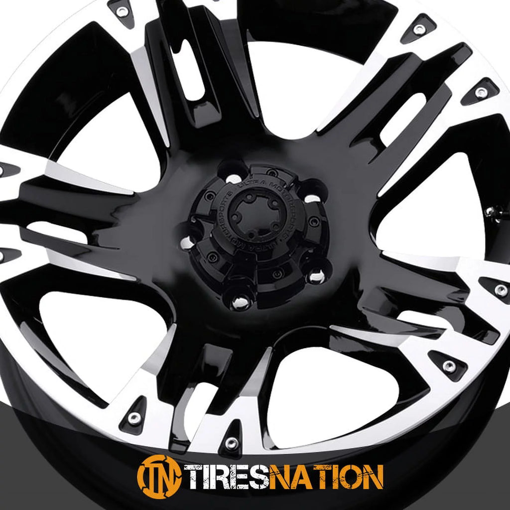 18" Black With Diamond Cut Accents Maverick 234/235 Wheel by Ultra Wheel 235-8963B Fits 2018 Ford F-150
