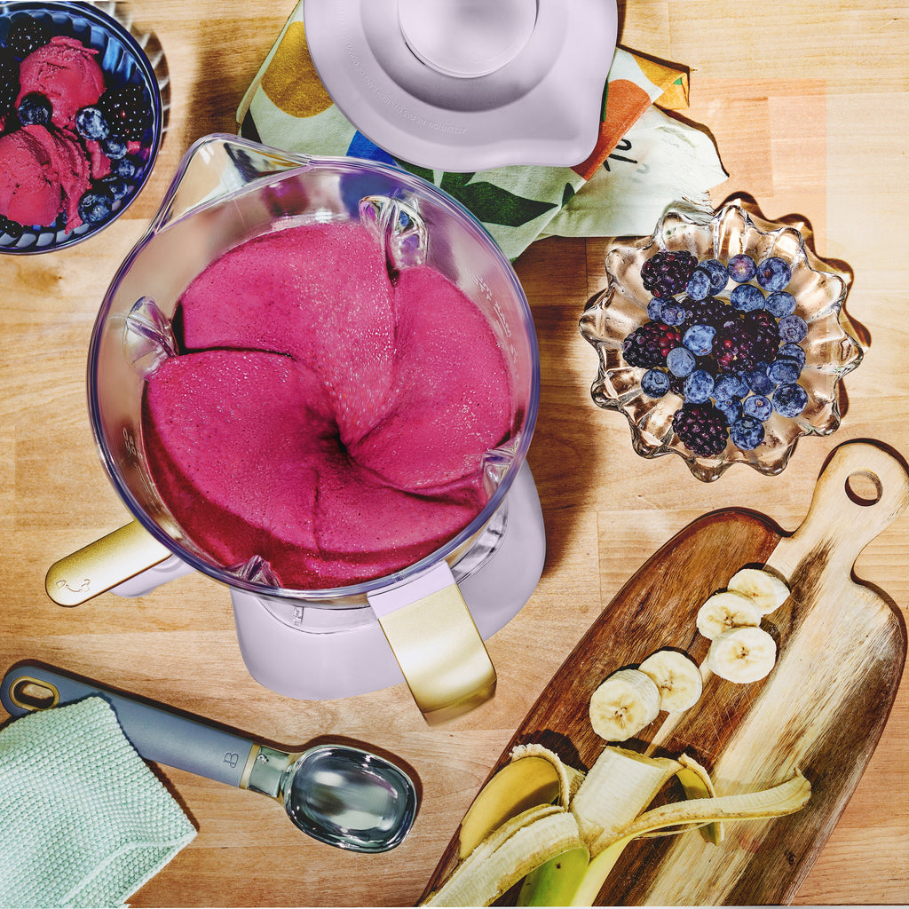 Beautiful Slush Crush 60 oz 4-Speed Frozen Drink Maker, White Icing by Drew Barrymore