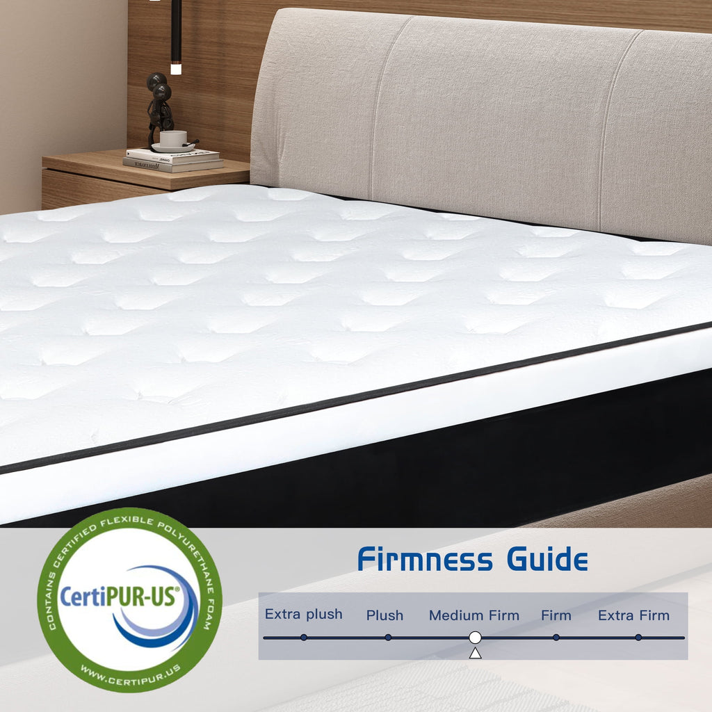 12 inch Queen Mattress,Hybrid Mattresses Medium Firm in a Box
