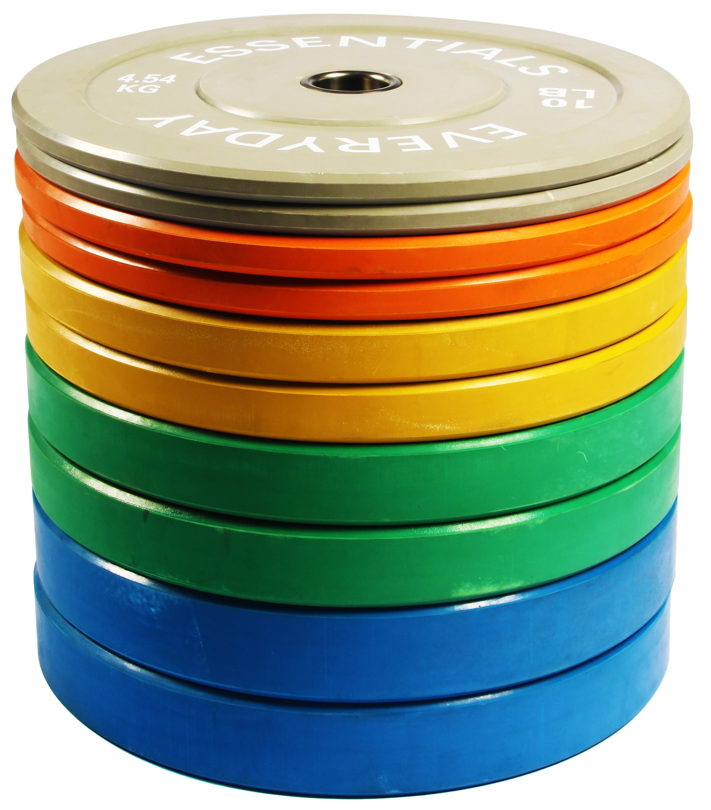 BalanceFrom Olympic Bumper Plate Weight Plate with Steel Hub, Color Coded, 260 lbs Set, Multiple Packages