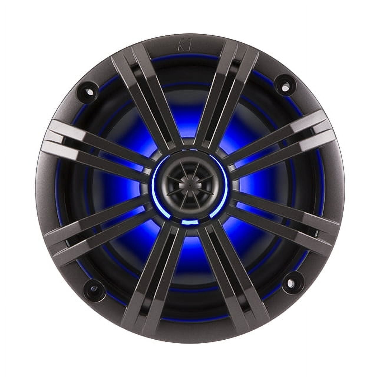 2) New Kicker 41KM654LCW 6.5" 195W LED Marine Audio Coaxial Speakers Stereo KM65