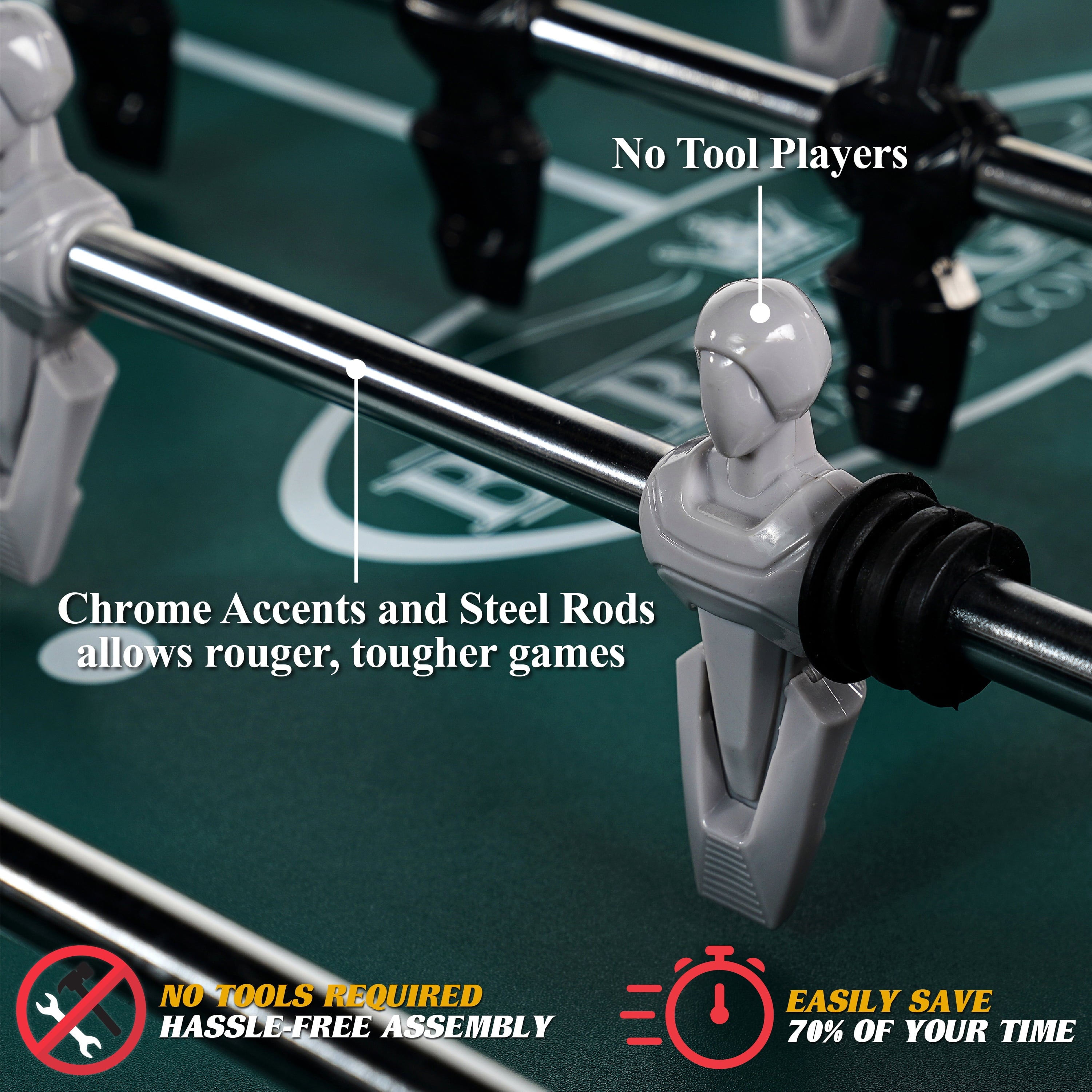 Barrington 56 inch Premium Furniture Foosball Soccer Table