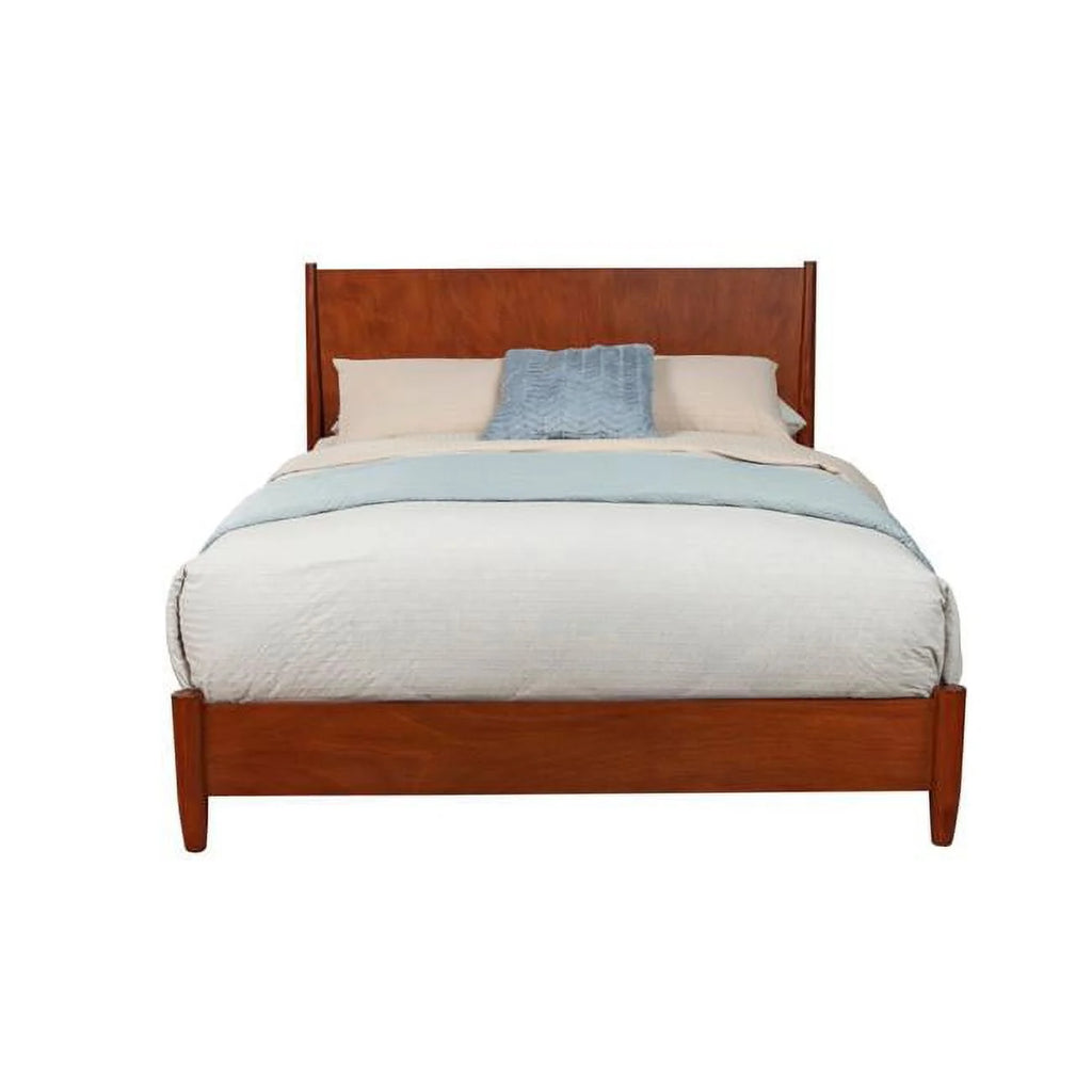 Alpine Furniture Flynn Full Platform Bed in Acorn