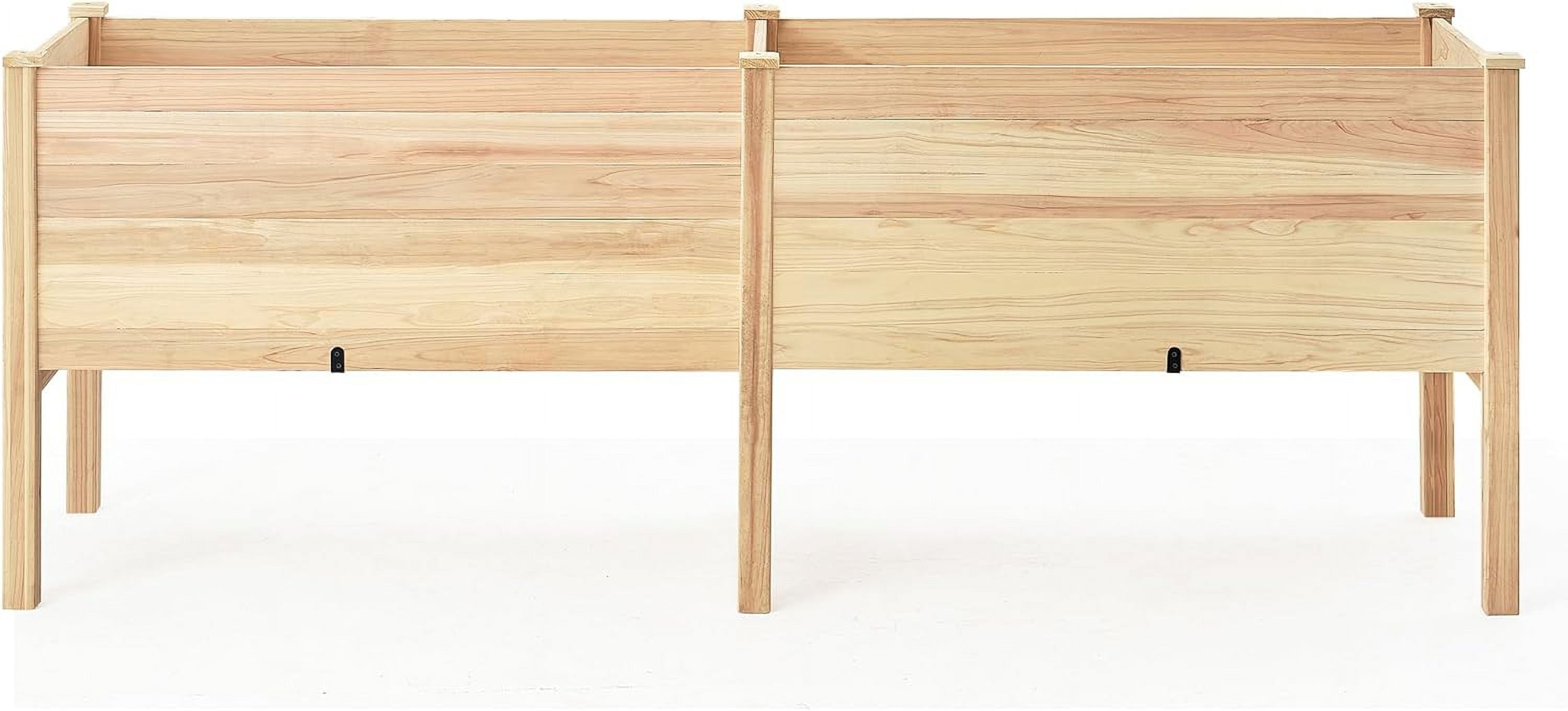 AMERLIFE Raised Garden Bed 4x2x2.6 ft Large Capacity Planter with Drain Hole for Growing Plants