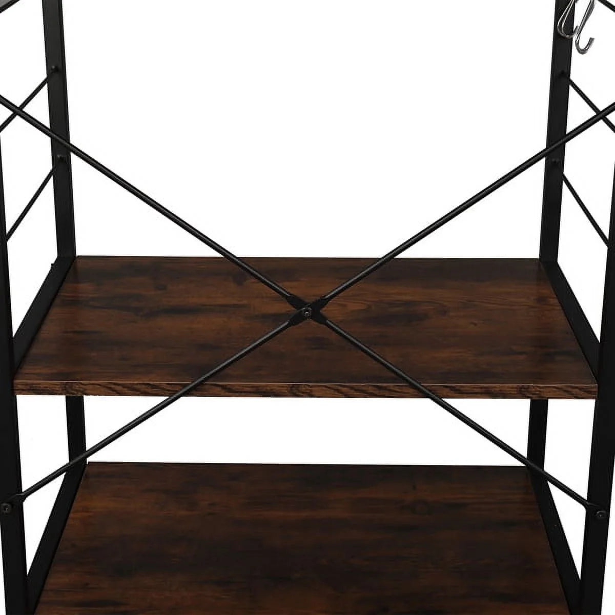 4 Tier Corner Bakers Rack, Microwave Stand Racks Storage Shelf for Kitchen Living Room Office