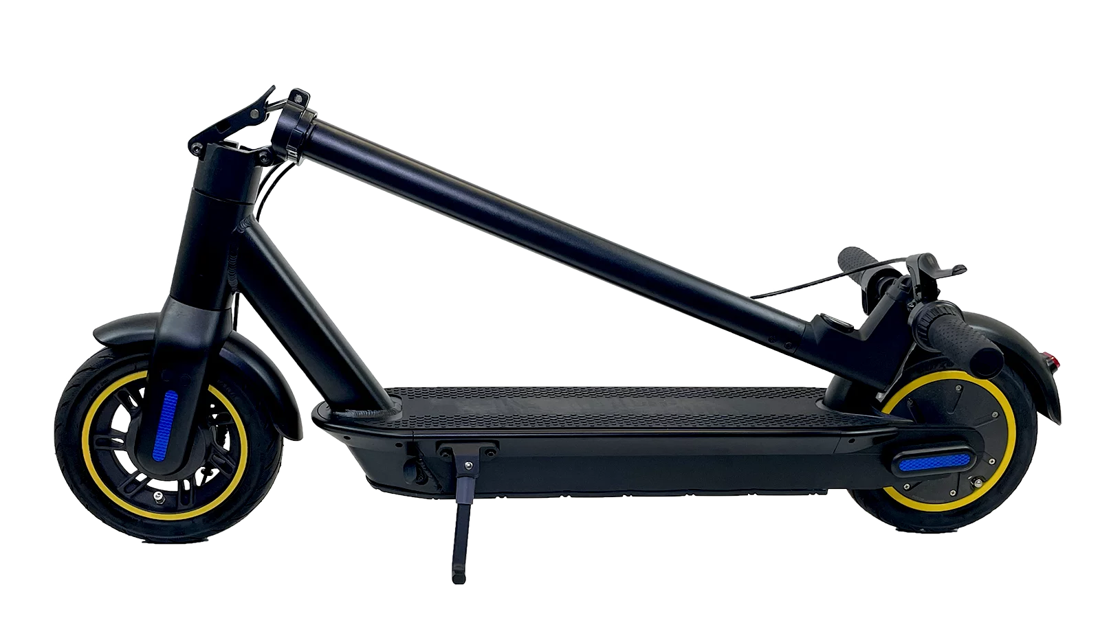 Adult Electric Scooter, 10" Air Tire, 40 Miles Long-Range Battery, 19 Mph with Powerful 350W Motor, Bright Headlight and Taillight, Folding for Travel Double Braking System (Black)