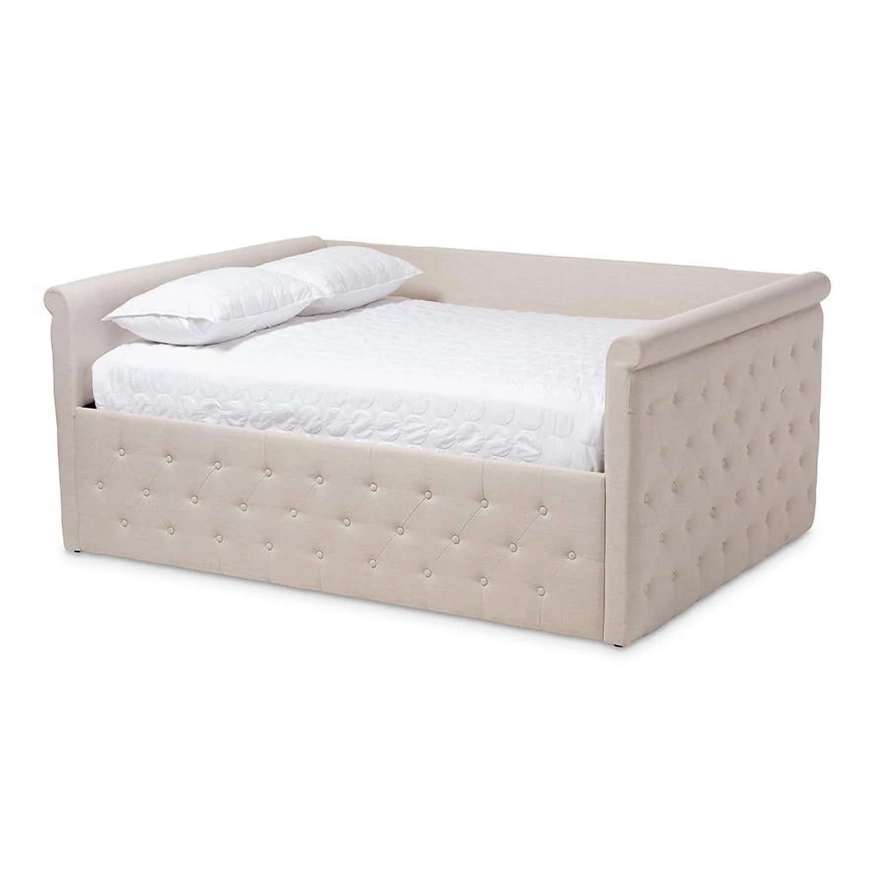 Baxton Studio Amaya Modern and Contemporary Fabric Upholstered Daybed