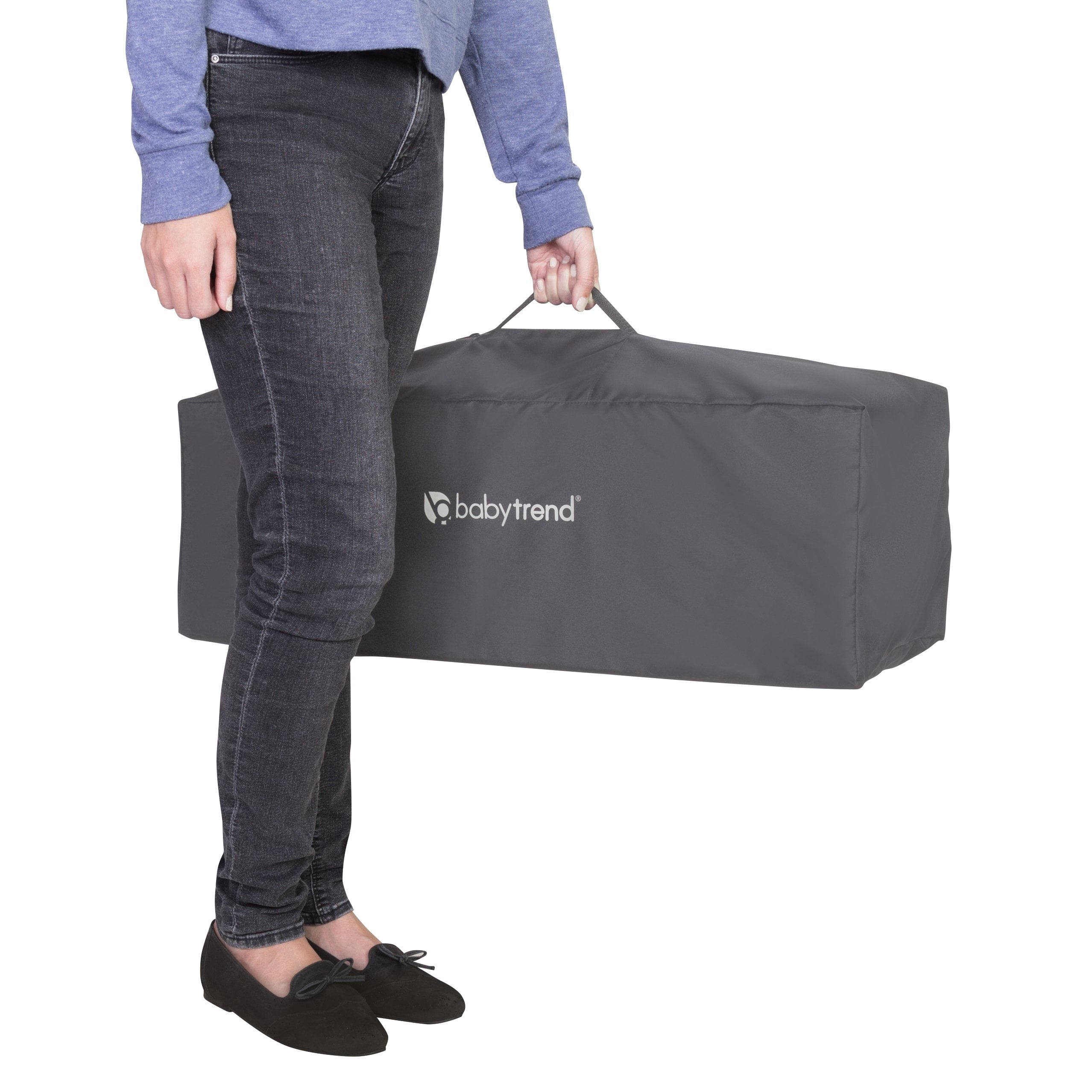 Baby Trend Lil Snooze Deluxe II Nursery Center Playard - Forest Party Gray