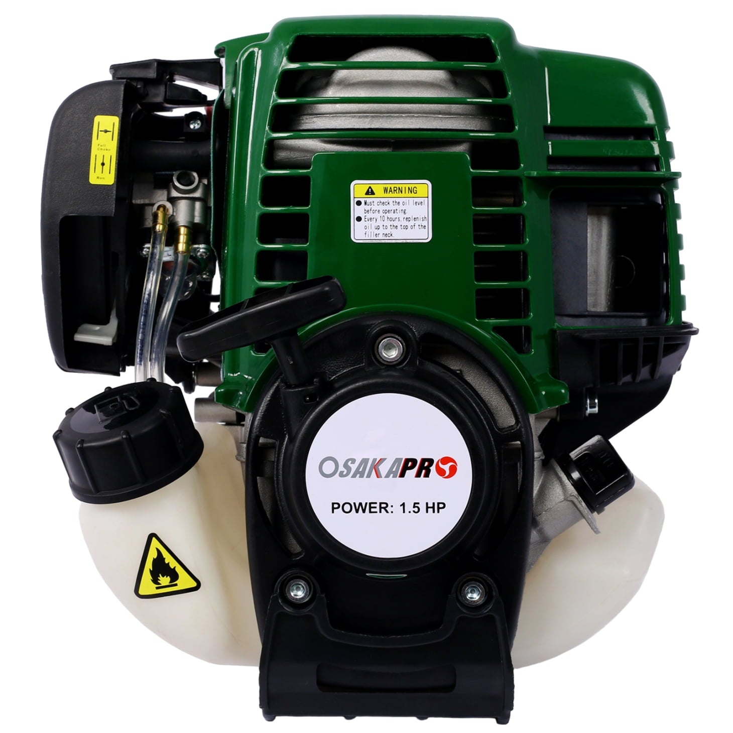 9 in 1 Multi-Functional Trimming Tool, 38CC 4 stroke Garden Tool System with Gas Pole Saw, Hedge Trimmer, Grass Trimmer, and Brush Cutter, Petrol Hedge Trimmer Chainsaw Brush Cutter