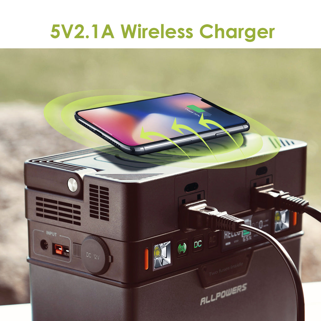 ALLPOWERS 288Wh 300W Portable Power Station with 100W Foldable Solar Panel, S300 Solar Generator Kit, Backup Battery for Camping Travel off-Grid [Shipping Separately]